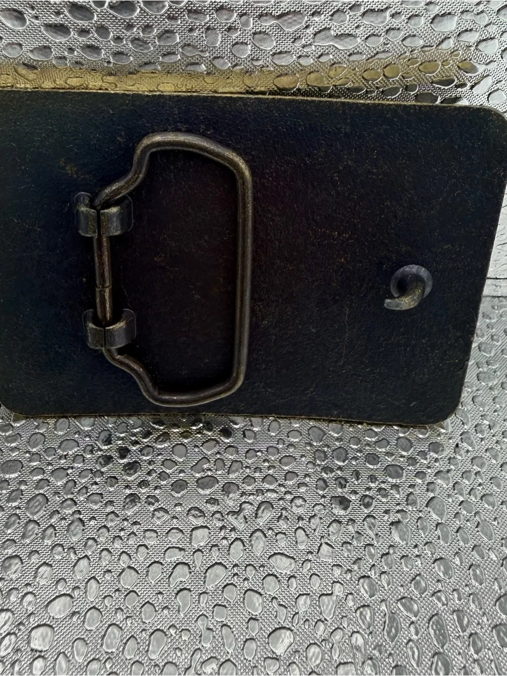 Ford MVP Brass-Tone Rectangular Belt Buckle